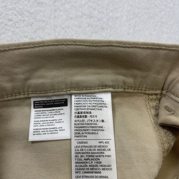 Levi’s Pants Women's 28 Beige Utility Preppy Slim Ankle Length Grunge Trousers - Picture 4 of 12